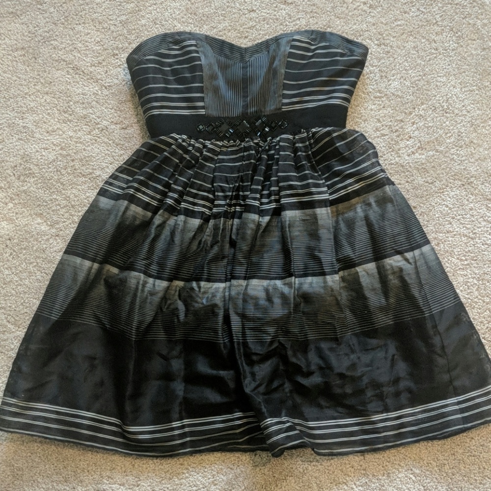 Short black and white